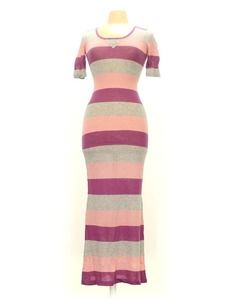 NWT Only Brand spring / summer fitted stretch striped maxi dress Size Medium